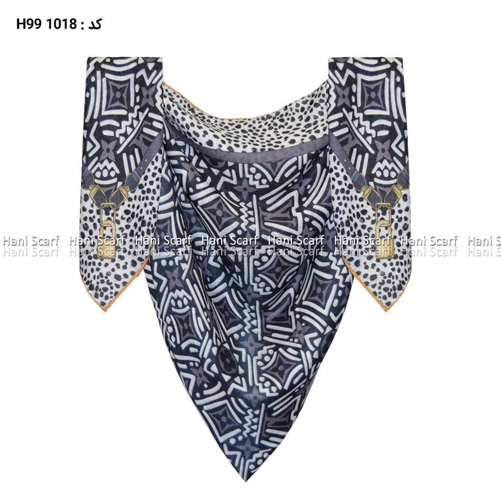 روسری نخی پاییزه طرح LV کد H99 1018