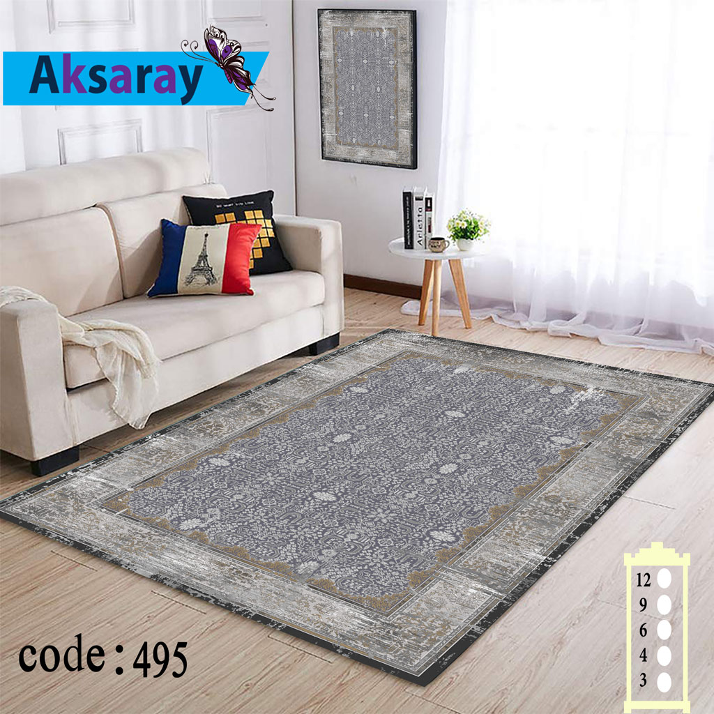روفرشی کشدار مخمل شانل تراکم بالا کد 495 (4 متری)