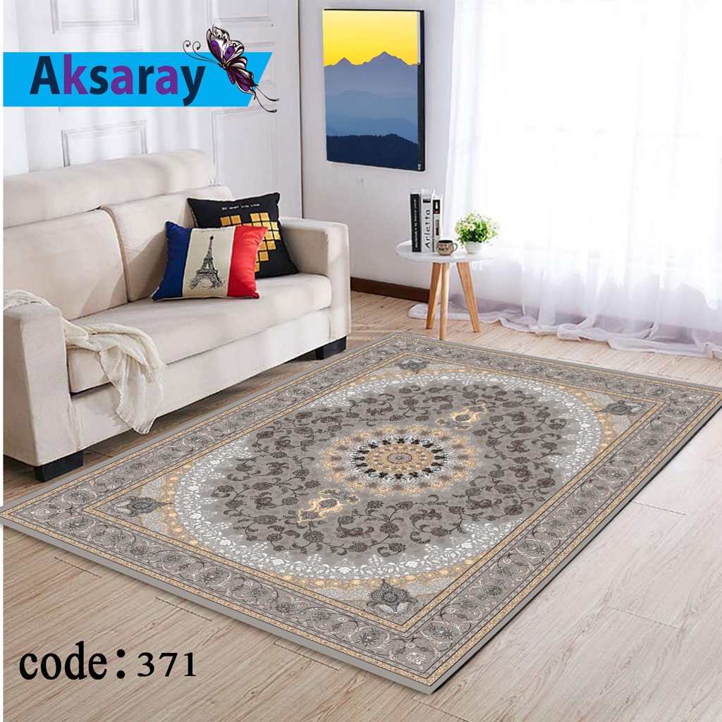 روفرشی مخمل کشدارطرح فرش کد 371